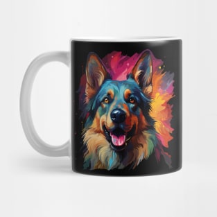 German Shepherd Rainbow Mug